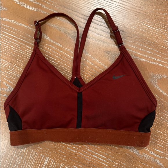 Nike Other - Nike Women's Burgundy and Black Sports Bra